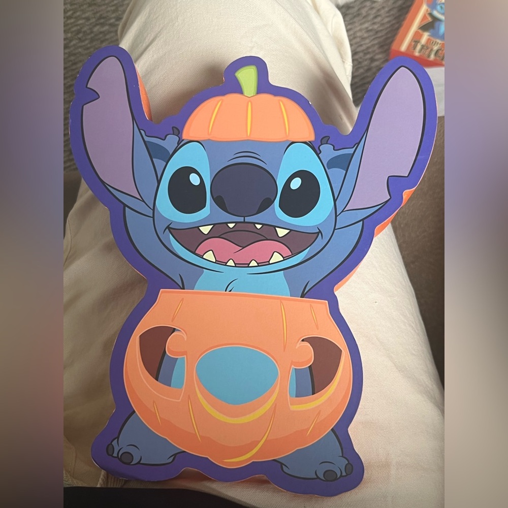 Stitch Halloween Pumpkin sign